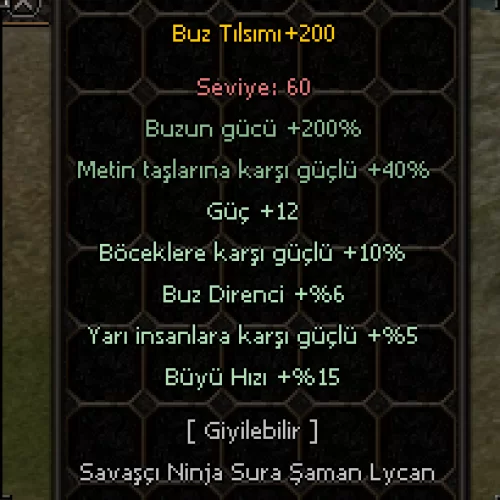  +200 Buz Tılsım